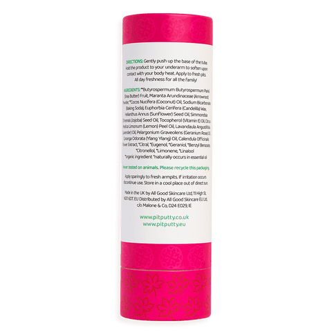 Rose Geranium Pit Putty Stick - Back