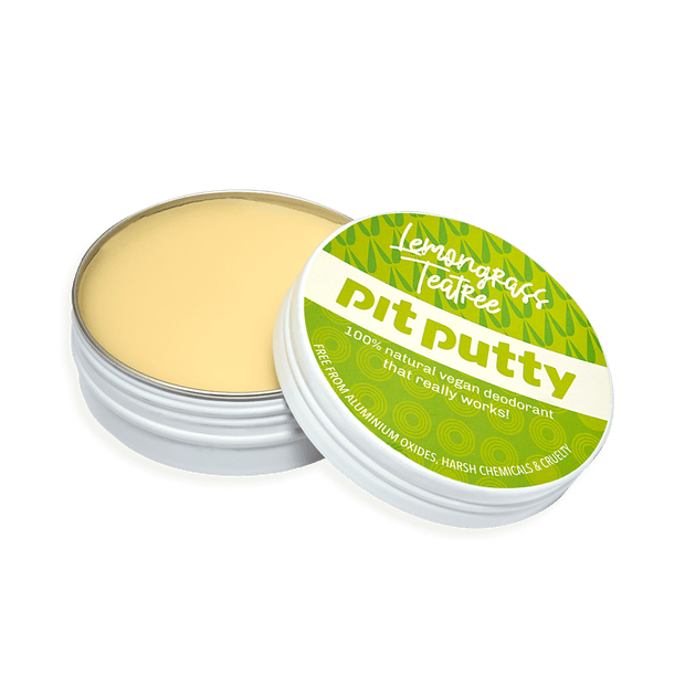 Lemongrass Tea Tree Pit Putty Tin - Open