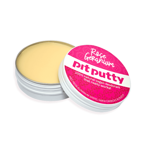 Rose Geranium Pit Putty Tin - Open