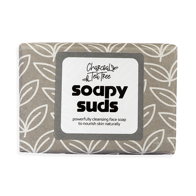Charcoal Tea Tree Soapy Suds - Powerfully cleansing face soap to nourish skin naturally